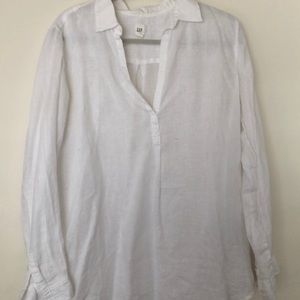 Gap White Linen Shirt